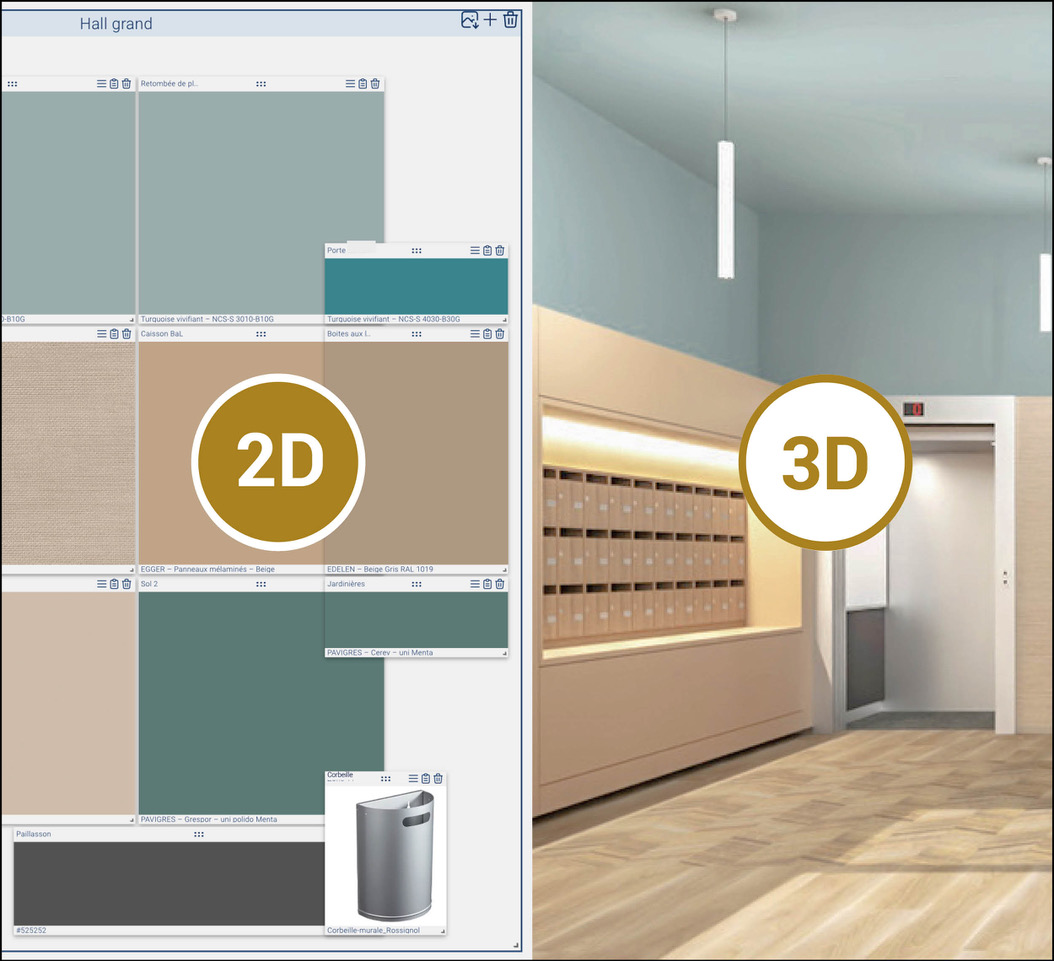 simulateur d'espace 2D 3D